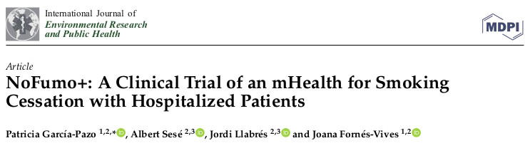 NoFumo+: A Clinical Trial of an mHealth for Smoking Cessation with Hospitalized Patients
